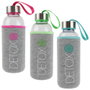 Cook Concept Botella de Cristal con Funda de Neopreno 400 ml Surtida