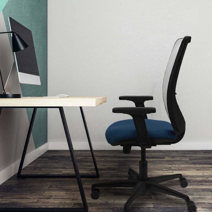 PIQUERAS Y CRESPO Silla de oficina Zulema Azul claro y Blanco