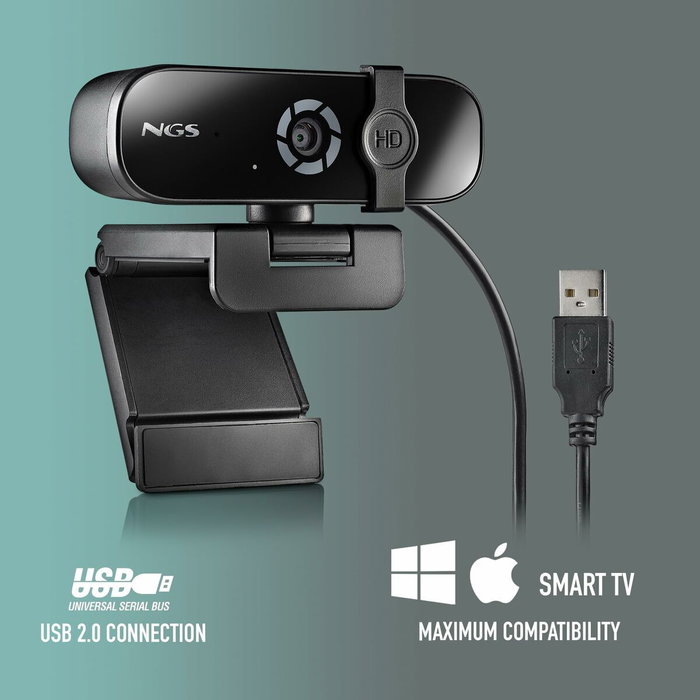 NGS XpressCam 2000 Webcam 2K 2560x1440 Negro