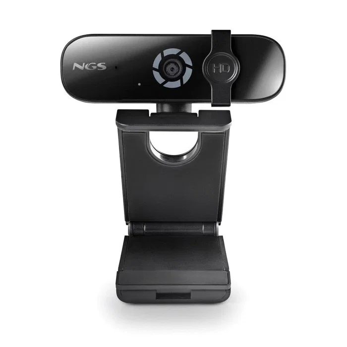 NGS XPRESSCAM 2000 Cámara Web 2K Quad HD 2560 x 1440 5MP con Micrófono Omnidireccional - Plug & Play para Zoom, Skype, Teams - USB Negro