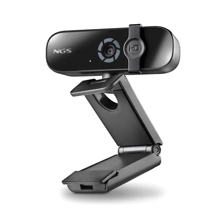 NGS XPRESSCAM 2000 Cámara Web 2K Quad HD 2560 x 1440 5MP con Micrófono Omnidireccional - Plug & Play para Zoom, Skype, Teams - USB Negro