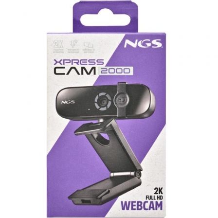NGS XpressCam 2000 Webcam 2K 2560 x 1440 USB 2.0 con Micrófono Integrado NGS XpressCam 2000 Webcam 2K 2560 x 1440 USB 2.0 con Micrófono Integrado