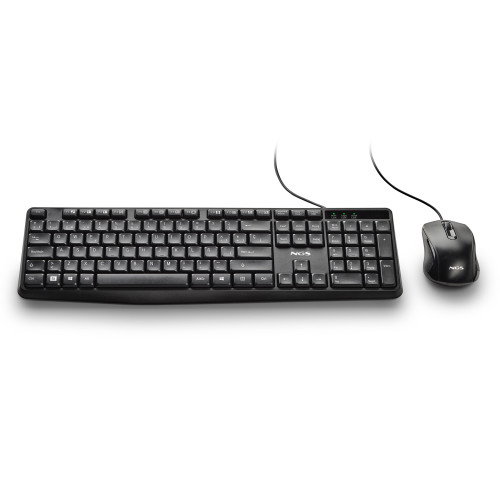 NGS Cocoa KIT V2 Teclado y Ratón Negro