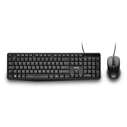 NGS Cocoa KIT V2 Teclado y Ratón Negro