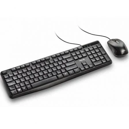 NGS Cocoa Kit V2 (COCOAKITV2SPANISH) - Teclado y Ratón con Cable, Kit Multimedia con Teclas de Acceso Directo y Ratón Óptico 1000 DPI NGS Cocoa Kit V2 (COCOAKITV2SPANISH) - Teclado y Ratón con Cable, Kit Multimedia con Teclas de Acceso Directo y Ratón Óptico 1000 DPI