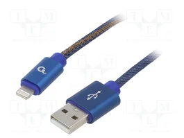 GEMBIRD Cablexpert USB 2.0 de 2m Azul con Conector Lightning