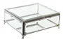 DKD Home Decor Joyero Tradicional Plateado Transparente Cristal Metal 21 x 10 x 25 cm