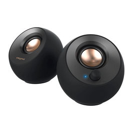 Creative Labs Pebble V2 Altavoces 2.0 USB-C, 8 W RMS, Negro - 2 Altavoces de escritorio para PC con conector 3.5 mm y USB Tipo C