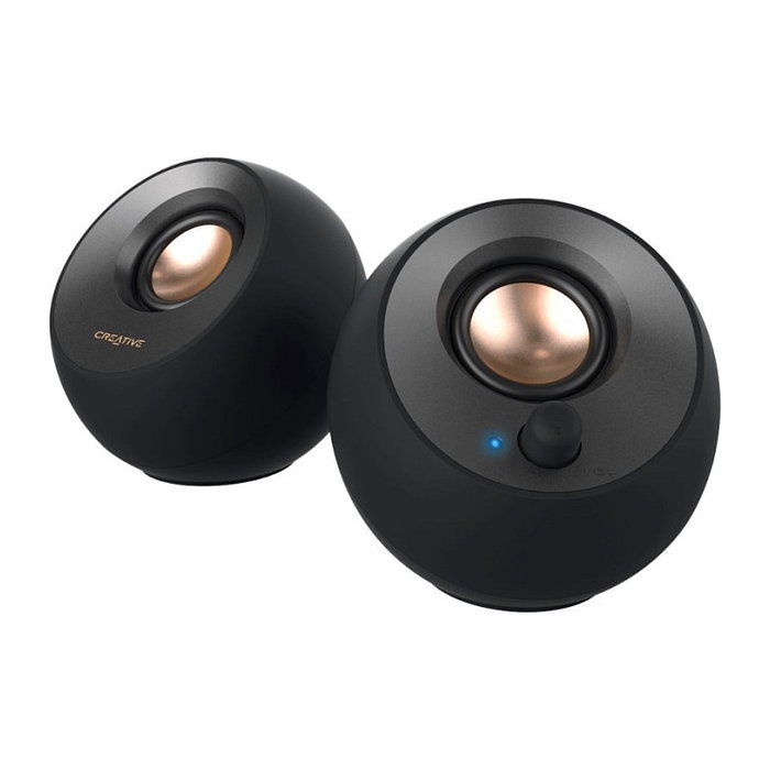 Creative Labs Pebble V2 Altavoces 2.0 USB-C, 8 W RMS, Negro - 2 Altavoces de escritorio para PC con conector 3.5 mm y USB Tipo C Creative Labs Pebble V2 Altavoces 2.0 USB-C, 8 W RMS, Negro - 2 Altavoces de escritorio para PC con conector 3.5 mm y USB Tipo C