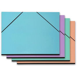 Carpeta De Dibujo Exacompta Aquarel Carton C/Gomas Sin Solapas 52X72 Surtidas (4 Col.) (Set de 5)