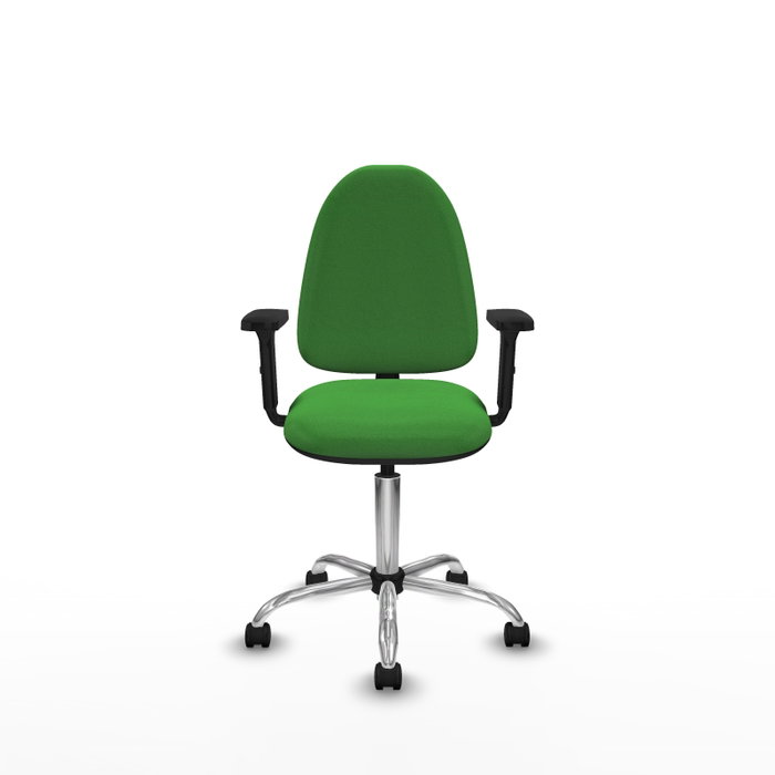 PIQUERAS Y CRESPO Silla de oficina Aýna Verde con Brazos 2D