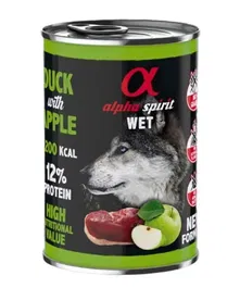 Alpha Spirit Perro Pato C-Manzana Verde Lata 6x400 gr Alimento Húmedo Completo