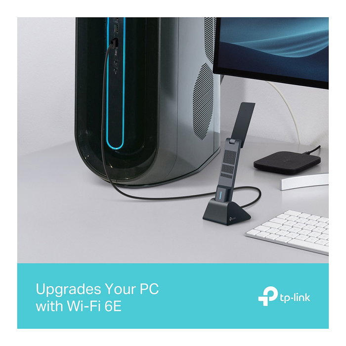 TP-Link Archer TXE70UH V1 Adaptador de Red USB 3.0 Wi-Fi 6E Tribanda 5400 Mbps Negro