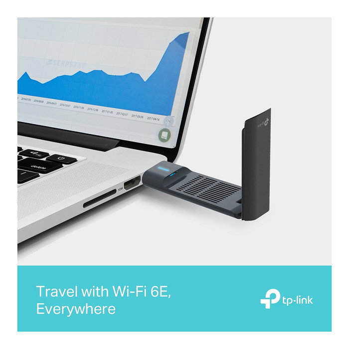 TP-Link Archer TXE70UH V1 Adaptador de Red USB 3.0 Wi-Fi 6E Tribanda 5400 Mbps Negro