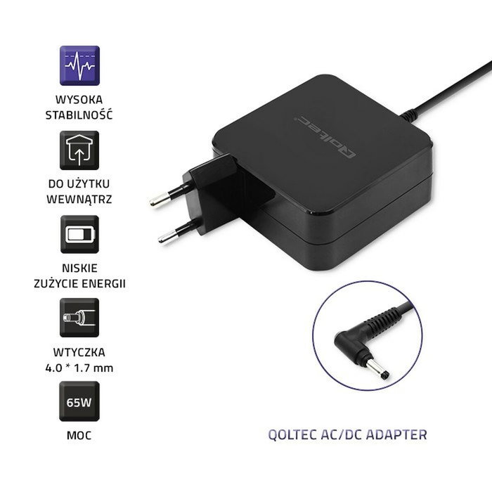 Qoltec 51751 fuente de alimentaciÓn para huawei 65w 19v 3.42a 4.0*1.7