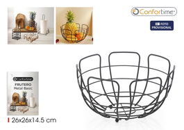Confortime Frutero Metal Basic 26.6 x 26.4 x 14.4 cm (12 Unidades)
