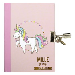 The Concept Factory Diario Unicornio Con Candado, 80 Páginas, 12x1.8x15.2 cm