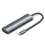 Vention Docking USB Tipo-C TGGHB 3xUSB 1xHDMI 4K 1xUSB-C PD Gris