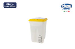 Inde Cubo Basura con Tapa Amarilla 21 L (32.3x24.7x41 cm) (4 Unidades)