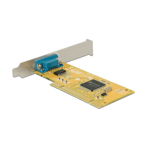 DeLOCK Tarjeta PCI Serial RS-232 1 Puerto, Modelo 89592, para PC, Compatible con Windows 10/8.1/7, Interfaz PCI 3.0