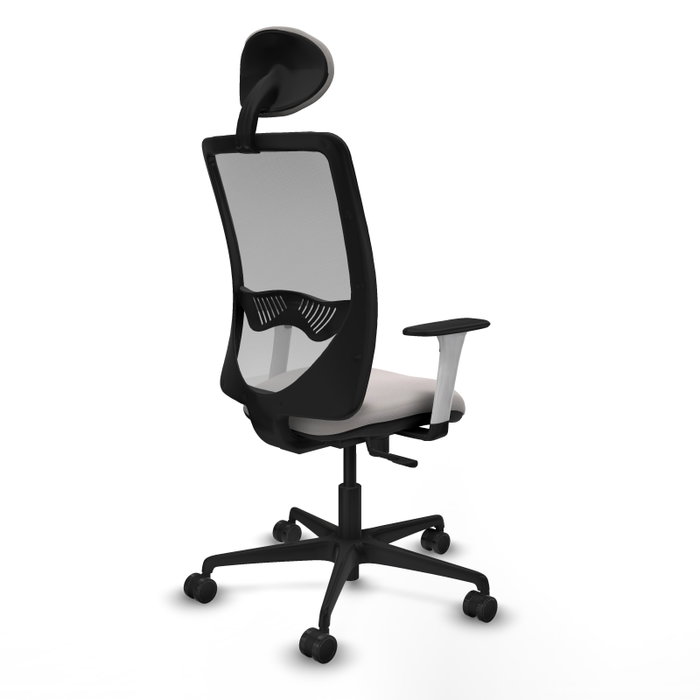 PIQUERAS Y CRESPO Silla de oficina Zulema con mecanismo Sincro, Gris y Blanco PIQUERAS Y CRESPO Silla de oficina Zulema con mecanismo Sincro, Gris y Blanco