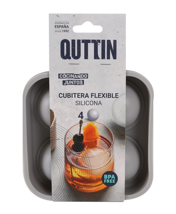 Quttin Cubitera Flexible Silicona Roja 24 Unidades