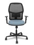 PIQUERAS Y CRESPO Silla Alfera con mecanismo sincro, respaldo malla negra y asiento gris