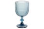 DKD Home Decor Set de 6 Copas de Vino de Cristal Azul Rayado 325ml
