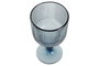 DKD Home Decor Set de 6 Copas de Vino de Cristal Azul Rayado 325ml