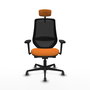 PIQUERAS Y CRESPO Silla de oficina Mardos Naranja y Negro