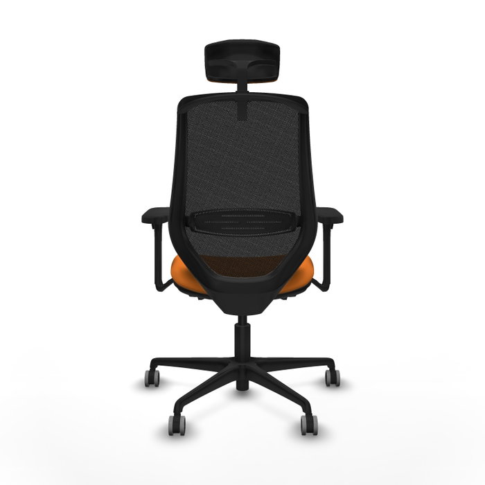 PIQUERAS Y CRESPO Silla de oficina Mardos Naranja y Negro
