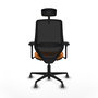 PIQUERAS Y CRESPO Silla de oficina Mardos Naranja y Negro