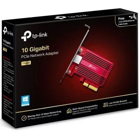 TP-Link TX401 Adaptador de Red RJ45 PCI Express 10Gbps para 10 Gbps