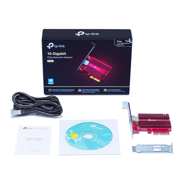 TP-Link TX401 Adaptador de Red RJ45 PCI Express 10Gbps para 10 Gbps