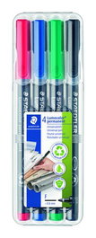 STAEDTLER Rotulador Permanente 318 Lumocolor (F) Bolsa de 4