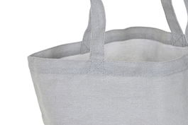 DKD Home Decor Bolsa Urban Gris Naranja Lienzo Algodon 43 x 15 x 40 cm (12 Unidades)