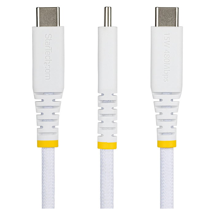 StarTech USB-A a USB-C de 2m Blanco StarTech USB-A a USB-C de 2m Blanco