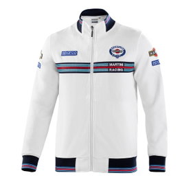 Sparco Sudadera con Cremallera Martini-R XL Blanca