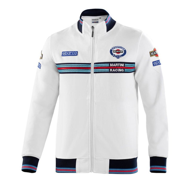 Sparco Sudadera con Cremallera Martini-R XL Blanca Sparco Sudadera con Cremallera Martini-R XL Blanca