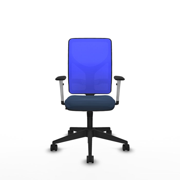 PIQUERAS Y CRESPO Silla de oficina Motilla con mecanismo Sincro en azul