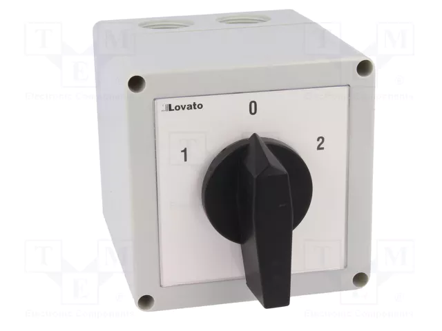 LOVATO ELECTRIC Interruptor de leva 32A 1-0-2 de 4 polos