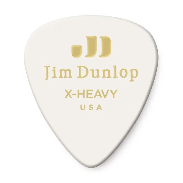 Dunlop Pack 72 Púas Genuine Celluloid Classic Blanca X Heavy Dunlop Pack 72 Púas Genuine Celluloid Classic Blanca X Heavy