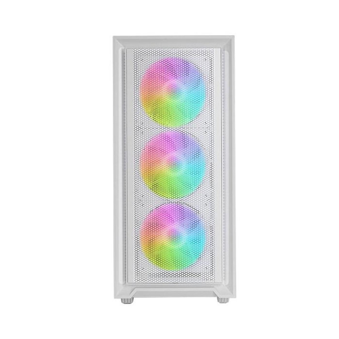 Mars gaming Caja Ordenador MC-AIR ATX Mid-Tower con Ventana Cristal Templado Iluminación RGB y Compatibilidad ATX, MicroATX, Mini-ITX