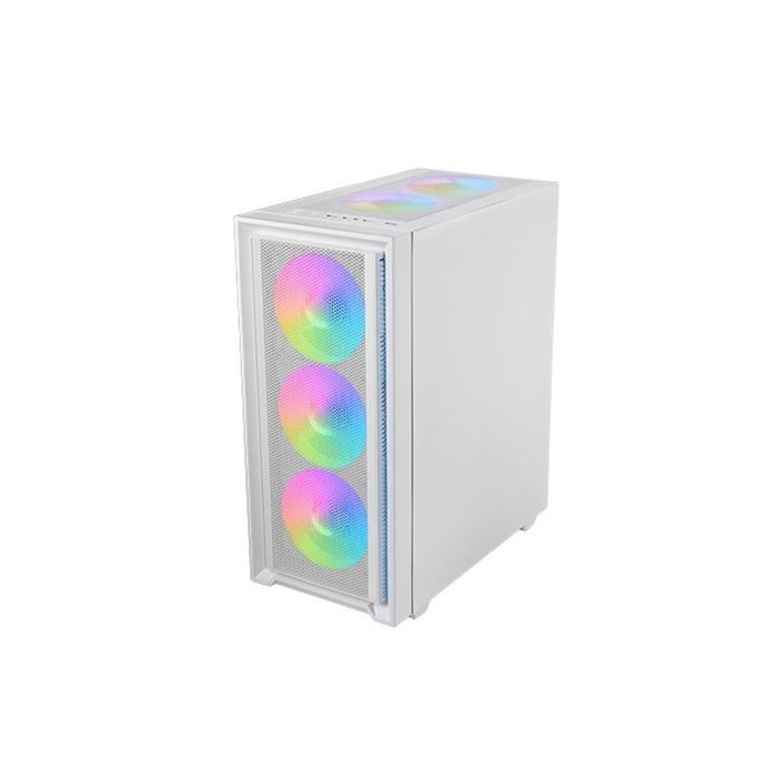 Mars gaming Caja Ordenador MC-AIR ATX Mid-Tower con Ventana Cristal Templado Iluminación RGB y Compatibilidad ATX, MicroATX, Mini-ITX