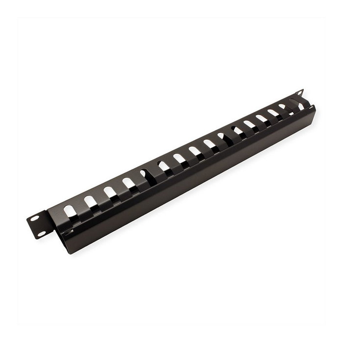 VALUE Panel frontal 19 pulgadas 1U con canal de organización 40x40 mm negro