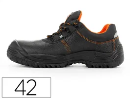 Safetop Oratio Zapatos de seguridad de cuero con suela de acero talla 42 negro