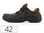 Safetop Oratio Zapatos de seguridad de cuero con suela de acero talla 42 negro