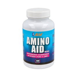 JUST AID Amino Aid Bcaa (Aminoácidos Ramificados) 100 Comprimidos para Metabolismo Proteico y Deportes