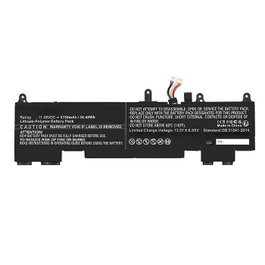 CoreParts Batería Portátil Li-ion 36.48Wh 11.58V 3150mAh para HP EliteBook G9, Split X2 13-M000