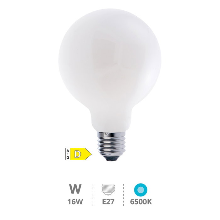 GSC Evolution Bombilla LED globo Serie Cristal 16W E27 6500K GSC Evolution Bombilla LED globo Serie Cristal 16W E27 6500K